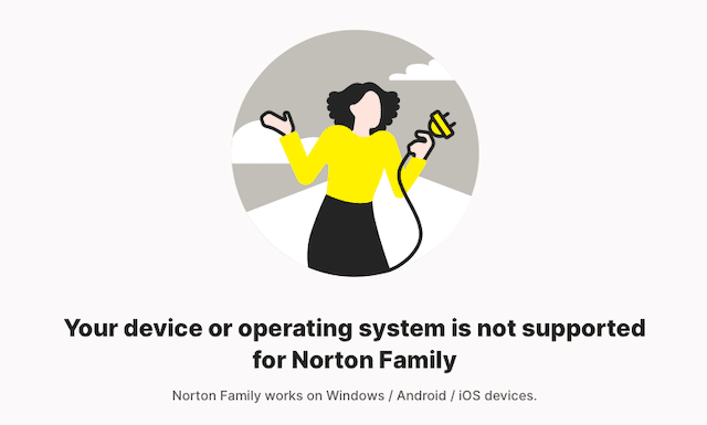 device not supported parental controls