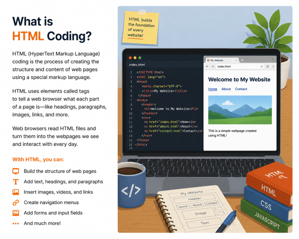 kids coding classes teach html coding